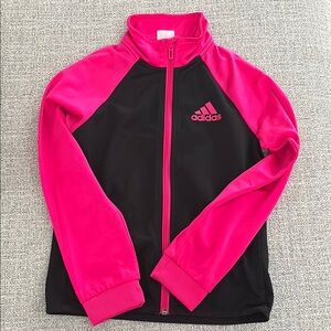 Adidas Kids Swim Jacket - Black and Pink